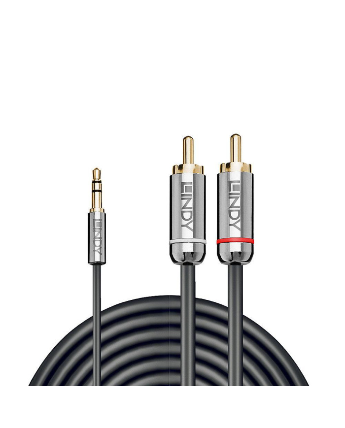 Lindy 2m 3.5mm To Phono Audio Cable, Cromo Line

3.5mm Male To Dual Phono Male