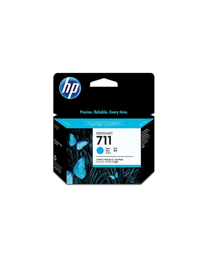  P HP 711 3-pack 29-ml Cyan DesignJet Ink Cartridges /p 