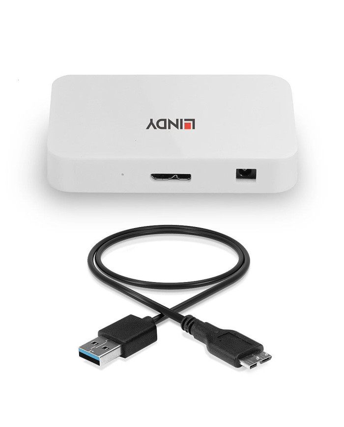 Lindy 4 Port USB 3.0 Hub Br/ 
Allows Connecting 4 Additional USB 3.0 Devices