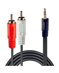 Lindy Premium Audio Cable 2x Phono-3,5mm, 5m Br/ 

2xRCA/3,5mm M/m Stereo /goldpl