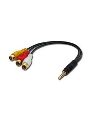 Lindy AV Adapter Cable - Stereo & Composite Video Br/ 

Ideal For Use With Camcorders!