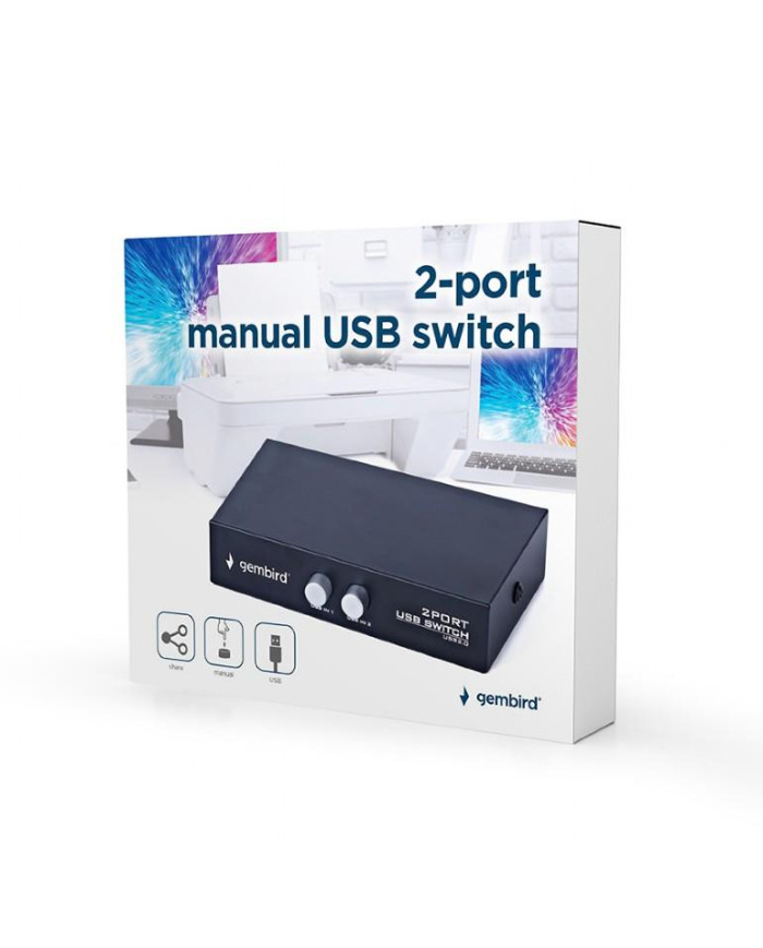 I/O SWITCH USB 2P/DSU-21 GEMBIRD