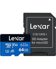 MEMORY MICRO SDXC 64GB UHS-I/W/ADAPTER LSDMI64GBB633A LEXAR