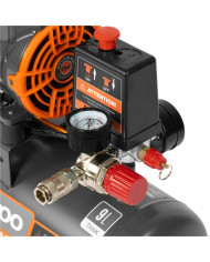 Daewoo Oil Free Air Compressor, 0,9 KW, 8l, 180 L/min, 2800 Rpm, 8 Bar, 11,5 Kg